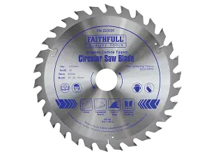 Faithfull FAIZ23530 TCT Circular Saw Blade 235 x 35mm x 30T POS FAIZ23530