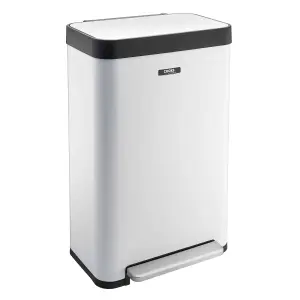 Cooks Professional Kitchen Pedal Bin Rubbish Waste Bin Recycling Wide Single Pedal 65L