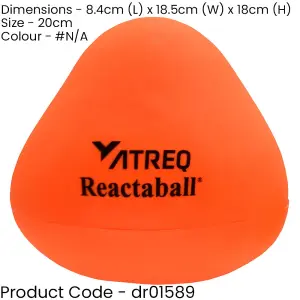 20cm Goalkeeping Reaction Ball - Random Bounce Reflex Save Training