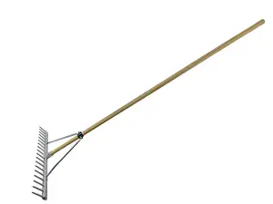 Faithfull Aluminium Landscape Rake with Eco-Friendly Wooden Handle