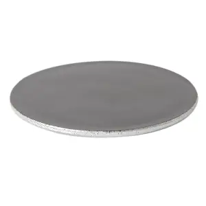 Metallic Coasters - Silver - 10cm - Pack of 6 - Table Non-Slip Drink Mats by Harbour Housewares