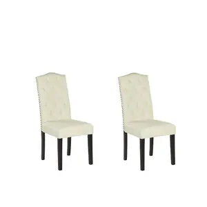 Lynnville Upholstered Dining Chair (Set of 2) Cream