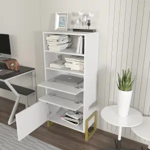 Decorotika - Utopia Bookcase Bookshelf Shelving Unit with 3 Cabinets and 2 Shelves