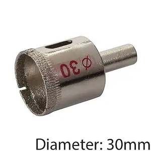 PRO 30mm Diamond Dust Core Drill Bit & Shank Tile Marble Glass Hole Saw Cutter