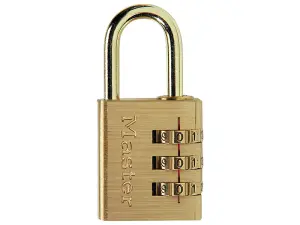 Master Lock - Brass Finish 30mm 3-Digit Combination Padlock