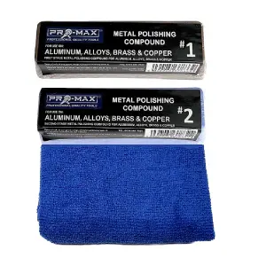 Angle Grinder Metal Polishing Kit For Aluminium Alloy Brass 5pc - Felt Flap