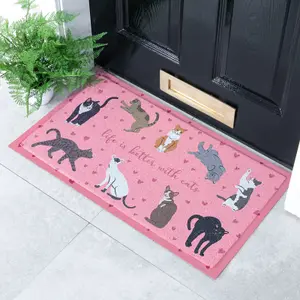 Life Is Better With Cats Doormat (70 x 40cm)