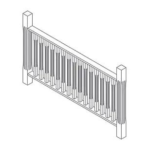 20 Piece Fluted Starter Balustrade kit, 33.5kg