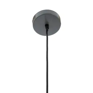 Interiors by Premier Brant Grey Metal Pendant Light