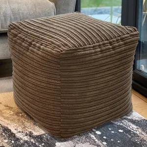 Jumbo Cord Beanbag Cube Footstool Large Pouffe Bean Bags