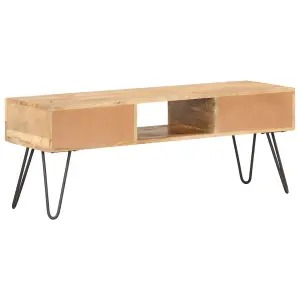 Berkfield TV Cabinet 120x35x45 cm Solid Mango Wood