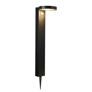 Nordlux Rica Round Outdoor Solar Garden Light In Black (Height) 60cm