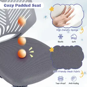 COSTWAY Kids Mesh Computer Chair Ergonomic Desk Chair