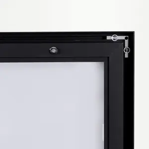 Edge-Black 1200, Illuminated rectangular wall mirror with Black Frame, with LED 120x75x55 cm Black