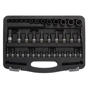 Sealey TRX-Star Socket/Security Socket Bit Set 38 Pieces Black Series AK6197B