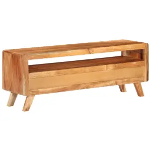 Berkfield TV Cabinet 110x30x40 cm Solid Acacia Wood