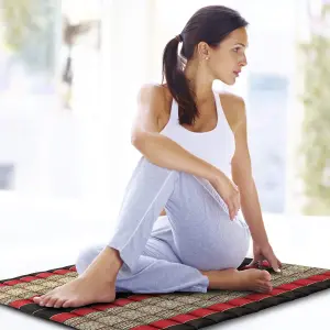 Yoga & Meditation Zafu Cushion And Zabuton Mat Set by Laeto Zen Sanctuary - INCLUDES FREE DELIVERY