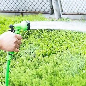 150Ft Garden Snake Hose - Expandable, Flexible Hose Pipe, Also Includes Spray Gun Nozzle & Connectors, Space Saving