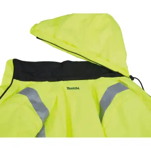 Makita DCJ206Z Hi Viz LXT 14.4v 18v Heated Jacket Extra Large XL + Battery