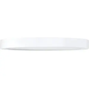 EGLO Fueva 5 White Round Integrated LED Flush Light, 3000K, (D) 28.5