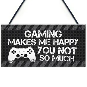 Red Ocean Novelty Gaming Sign Gift Funny Rude Christmas Gift For Brother Son Playstation Inspired Gamer Gifts