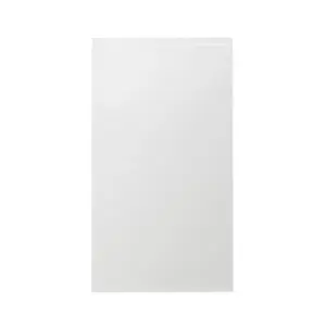 GoodHome Garcinia Integrated handle Gloss white Tall wall Cabinet door (W)500mm (H)895mm (T)19mm