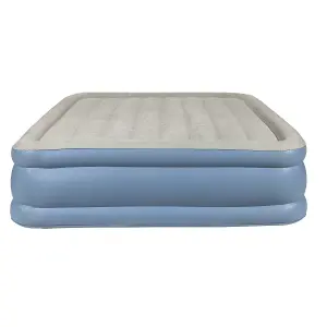 Queen Air Bed, Raised with Built-In Electric Pump, Carry Bag