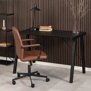 Typhoon Office Desk in Matte Black