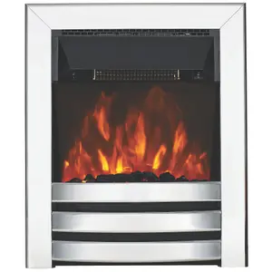 Focal Point Langham 2kW Chrome effect Electric Fire