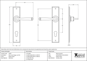 From The Anvil Pewter Avon Lever Espag. Lock Set