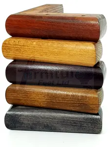 Mahogany Stain Wood Corner Feet 45mm High Replacement Furniture Sofa Legs Self Fixing  Chairs Cabinets Beds Etc PKC321