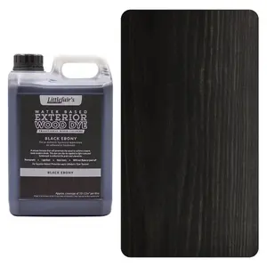 Littlefair's - Outdoor Wood Stain - Black Ebony - 2.5 LTR