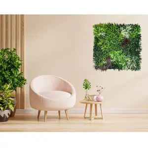 Artificial Plant Flower Living Wall Panels Realistic - Wordsworth - Indoor / Outdoor - 1m x 1m - Home, Garden, Office