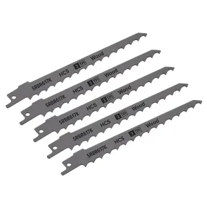 Reciprocating Saw Blade Pruning & Coarse Wood 3tpi 150mm Length Pack of 5 by Ufixt