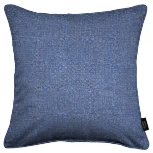 Rectangular Throw Blue  / Cushion Cover Only - No Insert / 40cm x 40cm