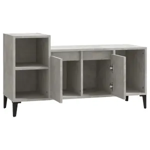 Berkfield TV Cabinet Concrete Grey 100x35x55 cm Engineered Wood