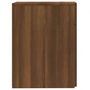 Berkfield Apothecary Cabinet Brown Oak 20x45.5x60 cm Engineered Wood