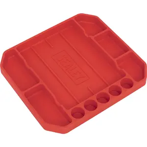 Non-Slip Flexible Tool Tray for Garage and Workshop - 275mm x 225mm x 30mm