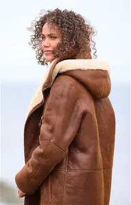 House Of Bruar Ladies Sheepskin Duffle Coat