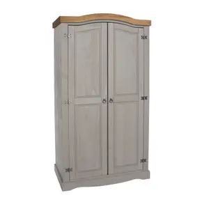 Premium Corona Grey, 2 door wardrobe