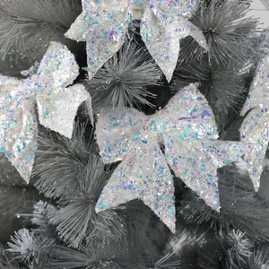 Iridescent Christmas Tree Bow (Set of 6)