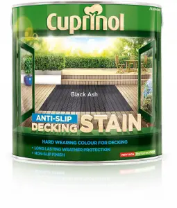 Cuprinol Black ash Matt Decking Wood stain, 2.5L