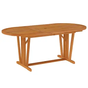 Berkfield Garden Table 200x100x75 cm Solid Wood Eucalyptus