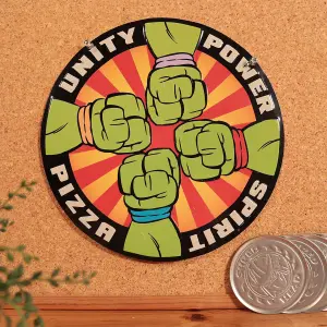 Teenage Mutant Ninja Turtles Pizza Power Tin Sign