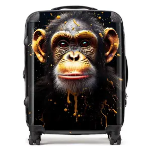 Splashart Cheeky Chimp Face Suitcase - Large