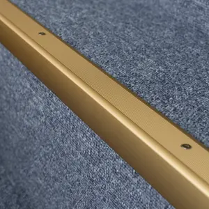 Anodised aluminium anti non slip stair edge nosing trim 900mm x 35mm x 35mm A41 gold