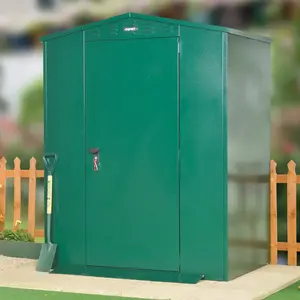 Flexistore 5 ft. W x 4 ft. D Apex Metal Tool Shed Green