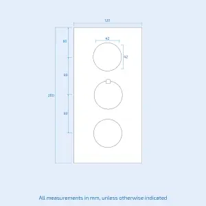 Flora Round Concealed Thermostatic Shower Valve With Shower Head Body Jets And Slim Pencil Handset Kit