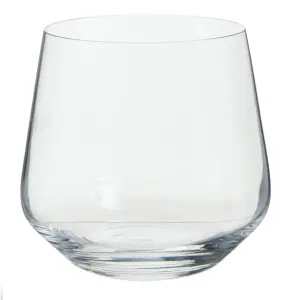 Interiors By Premier Sleek Set Of 4 Lead Free Crystal Tumblers, Modern Design Small Tumblers For Kitchen, Versatile Tumblers