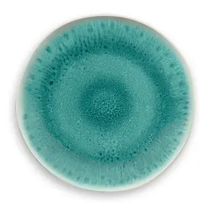 Huerta Glaze 27cm Melamine Dinner Plate Aqua